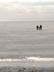Beautiful view of the winter Gulf of Finland