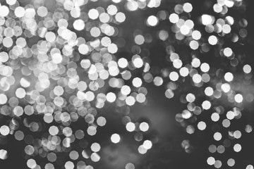 abstract blurred bokeh light with warm tone color background concept.