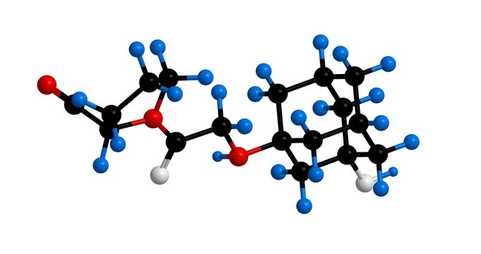 Molecular structure of Vildagliptin