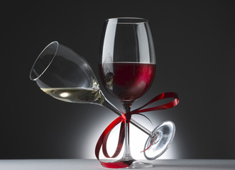 Red and white wine