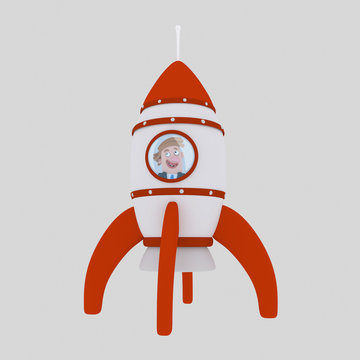 Happy businessman in a rocket

Easy combine! Custom 3d illustration contact me!