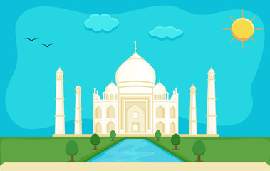 TajMahal clip-art vector