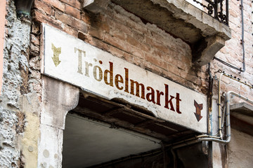 Obraz premium Schild 226 - Trödelmarkt