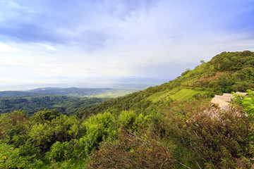 Obraz premium Moncham mountains at Chiangmai Thailand