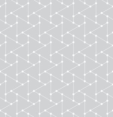 seamless geometric triangle hexagon grid pattern