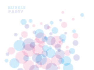 blue and rose color abstract bubble vector illustration.  tender elegant style abstract geometry design for print and web