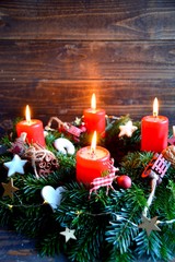 Adventskranz - vierter Advent
