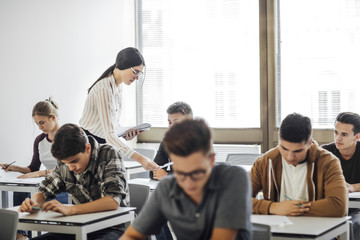 Teacher Giving Out Exam