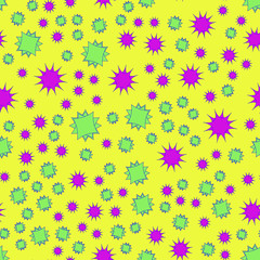 Abstract pattern on the yellow background