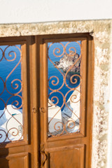 Detail old door in Oia, Santorini.