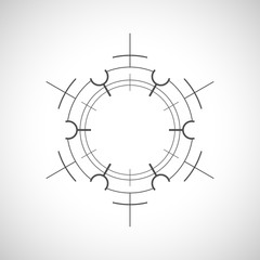 Abstract technological element. Technology template.