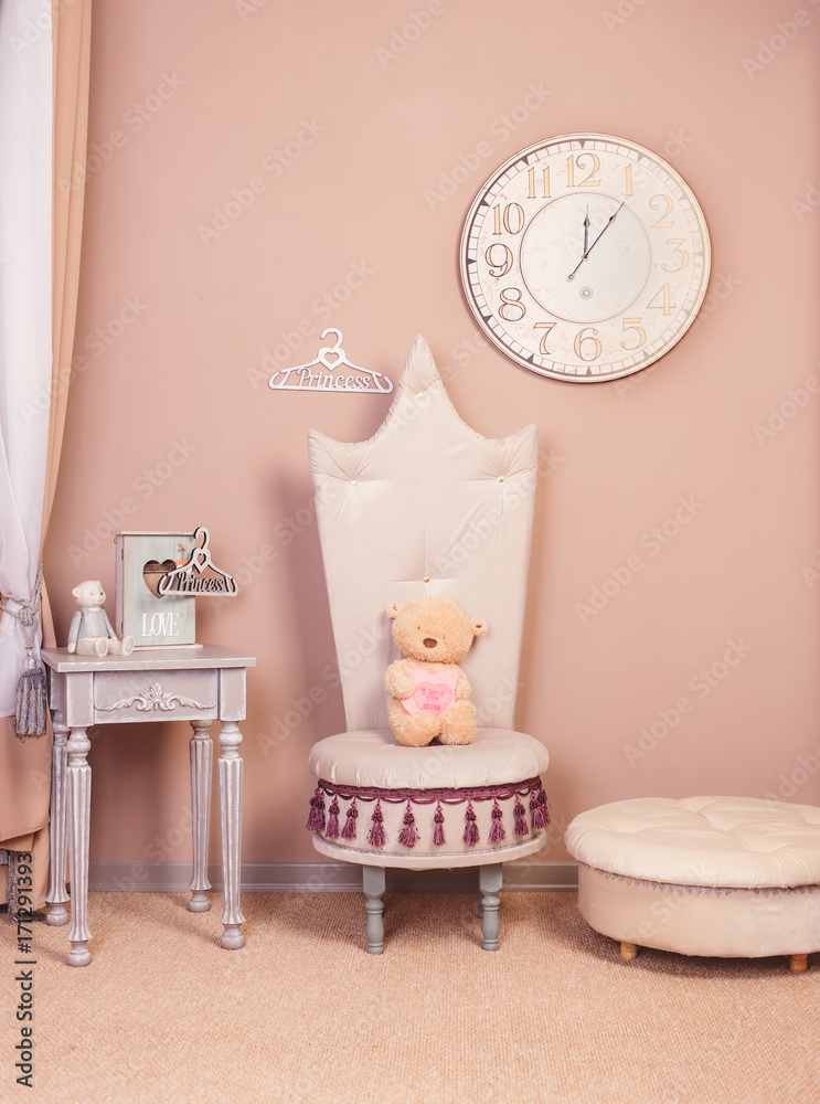 Wall mural Princess room interior