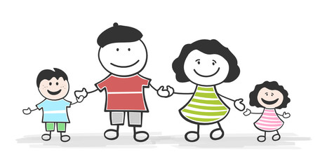 Zeichnung Familie