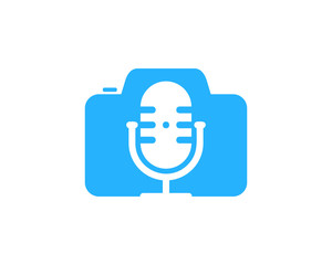 Photography Podcast Icon Logo Design Element