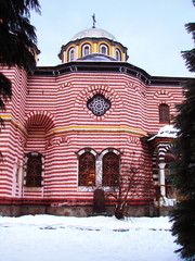 Rila Monastery in winter. Bulgaria