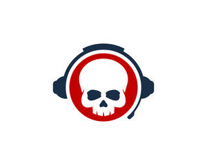 Dead Podcast Icon Logo Design Element