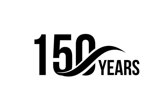 Free Vector  150 years anniversary badge
