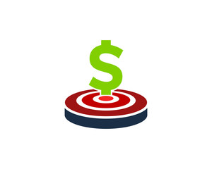Money Target Icon Logo Design Element