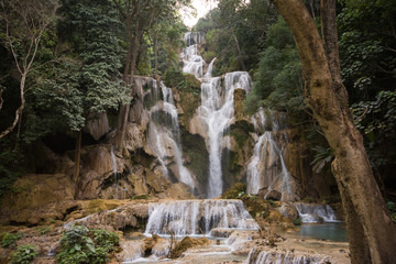 Kuang Si fall near Luang Prabang in Laos