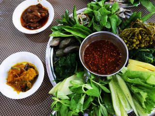 Myanmar traditional food and meal