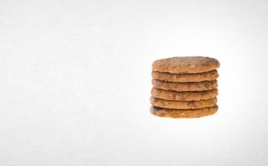 cookies or homemade cookies on a background.