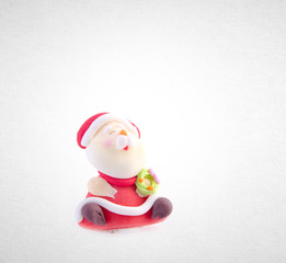 Santa Claus figurine or Santa Claus on a background.