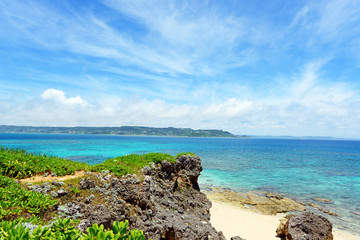 沖縄の美しい海と空