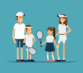 male and female tennis players