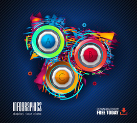 Obraz premium Modern Infographic Brochure template for product ranking