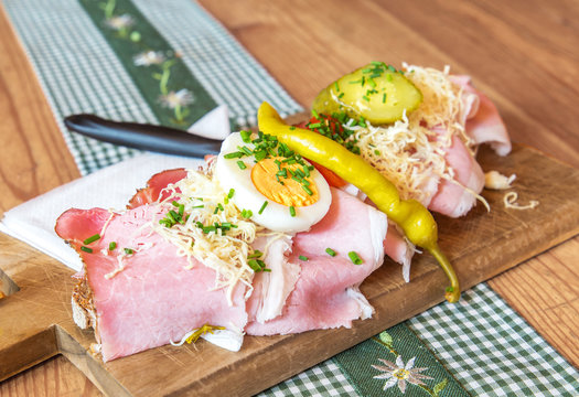 Belegtes Schinkenbrot