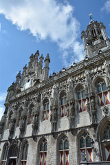 Naklejka na ściany i meble Teil des Stadhuis Middelburg - altes Rathaus in Holland