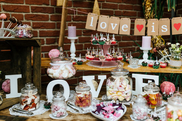 Candybar auf einer Hochzeit