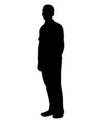 vector silhouette man