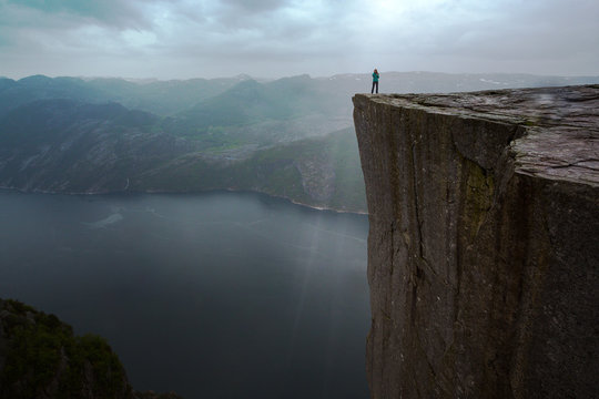 Preikestolen on a overcast day