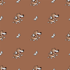 texture in cartoon style, flying dogs
