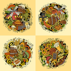 Beer fest cartoon vector doodle illustration