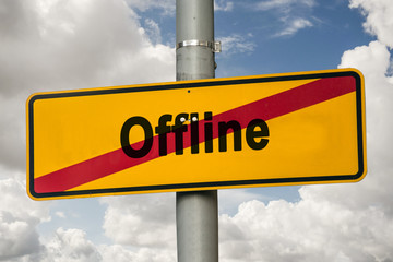 Schild 244 - Offline