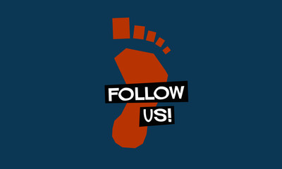 Follow Us (Vector Illustration)