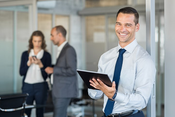 Successful businessman at office
