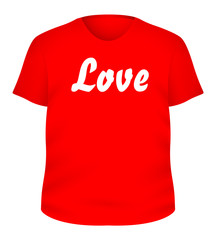 Love T-Shirt Vector