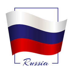 The national flag of Russia