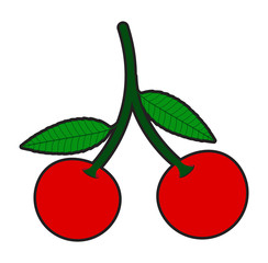 Red Cherries Vector Elements