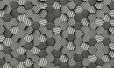 carbon fiber hexagon background
