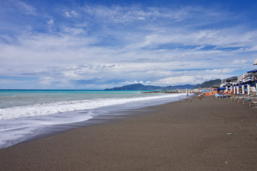 the beach of Lavagna, Genoa
