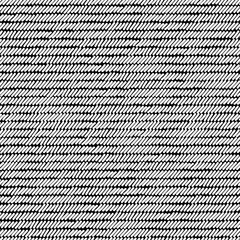 Black and white rug woven striped fabric seamless pattern, vector - 171315712