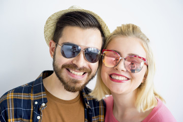 Young fashionable couple