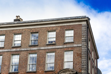 Fototapeta na wymiar Traditional antique city building in Dublin Ireland