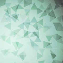Fototapeta premium Geometric dark green abstract background. sps