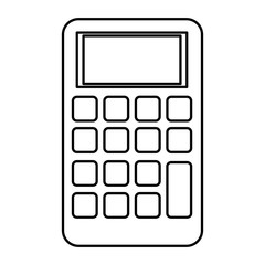 calculator math isolated icon