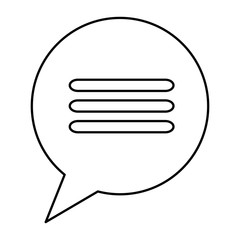 speech bubble isolated icon